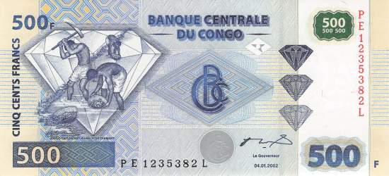 500 Francs p96B-1 2002